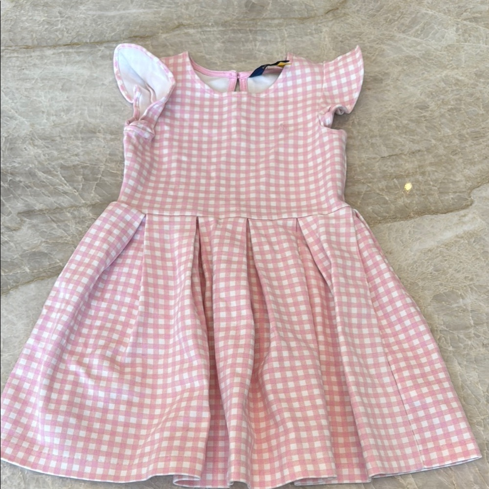 Polo by Ralph Lauren Pink Gingham Dress EUC